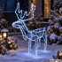 Ziemassvētku LED ziemeļbriedis ar kustīgu galvu, 216 LED, 80 × 93 × 41 cm