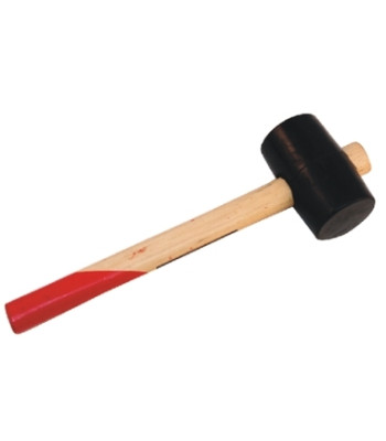 Gumijas skārdnieka āmurs ar koka kātu, 45MM 320G