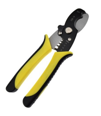 Kabeļu griešanas un izolācijas noņemšanas knaibles CrV MAX CUT, 180MM, 1,3/1,6/2,0/2,6/3,3MM, 15MM