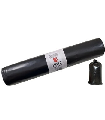 Izturīgi melni būvgružu maisi no LDPE, 10 gab., 70x110 cm, 120 l, 60 mikroni