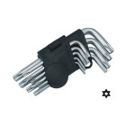 Īso Torx atslēgu komplekts ar caurumu, Cr SHORT 9X, 10-50