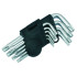 Īso Torx atslēgu komplekts ar caurumu, Cr SHORT 9X, 10-50