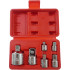 Adapteru komplekts sprūdrata atslēgām, 6 gab., M/F, 1/4"-3/8"-1/2"-3/4"
