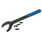 Regulējama atslēga zobsiksnas skriemeļiem un zobratiem ar adapteriem, 5 gab., 4x (2 × 12 mm, 2 × 6/10/12 mm)