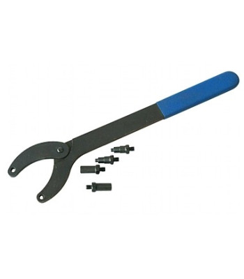 Regulējama atslēga zobsiksnas skriemeļiem un zobratiem ar adapteriem, 5 gab., 4x (2 × 12 mm, 2 × 6/10/12 mm)