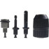 Urbjpatrona ar adapteru komplektu, SDS pneimatiskā HEX, 9X, 1/2'' 2-13MM