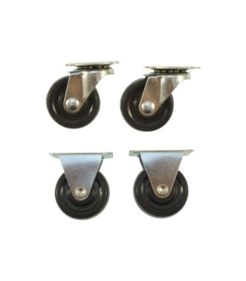 Gumijas mēbeļu ritentiņu komplekts 2+2 40MM