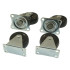 Gumijas mēbeļu ritentiņu komplekts 2+2 40MM