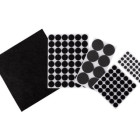 Pašlīmējoši mēbeļu aizsargpaliktņi, filca un putu, melni/brūni, jaukti izmēri, 125X