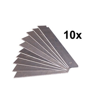 Asmeņi tapešu nazim, 7 segmenti, 10 gab., 18 mm, 0,41 mm