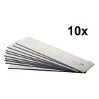 Tapetēšanas naža asmeņi, 18 mm, 14 segmenti, 0,38 mm, 10 gab.