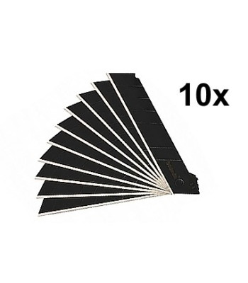 Nolaužamie asmeņi tapešu nazim, melni, SK-5, 18 mm, 10 segmenti, 0,5 mm, 10 gab.