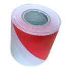 Brīdinājuma marķēšanas lente baltā un sarkanā krāsā RED/WHITE, 75mm x 100m