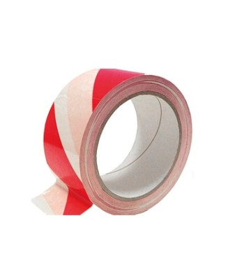Brīdinājuma marķēšanas lente, sarkanbalta, RED/WHITE, 75MM x 250M