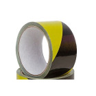 Pašlīmējošā brīdinājuma lente GLUE, dzelteni melna, 50MM x 33M