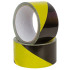 Pašlīmējošā brīdinājuma lente GLUE, dzelteni melna, 50MM x 33M