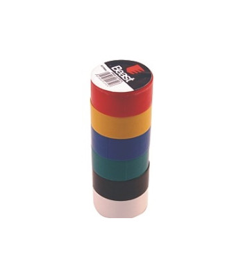 Krāsainu izolācijas lentu komplekts, 6 ruļļi, COLOR MIX, 19MMx5M
