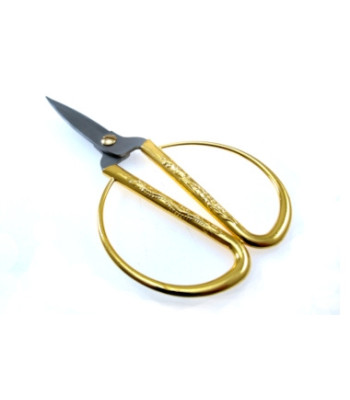Klasiskās vintage šķēres ar zelta fēniksa un pūķa ornamentu, SK-5 nerūsējošais tērauds, 185 mm
