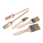 Plakano un apaļo krāsošanas otu komplekts, 1-1.5-2'' – 3×; Nr. 4-6 – 2×