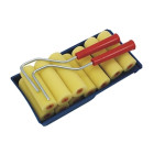 Sūkļa krāsošanas rullīšu komplekts ar vanniņu, FOAM CUV-30CM 2xHNDL:25CM 10+3+2, 10 gab., 100MM