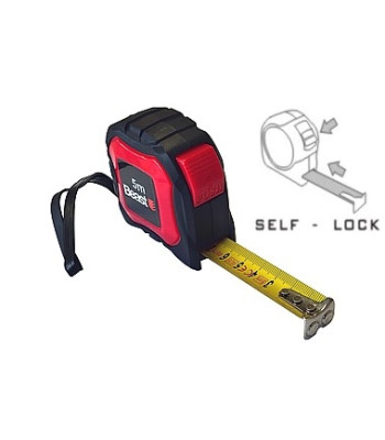 Pašbloķējoša tērauda mērlente SELF-LOCK CE, CLASS II, 5Mx19MM