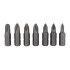 Skrūvgriežu uzgaļu komplekts ar turētāju, magnētiski, CR-V, 33 uzgaļi un 2 adapteri — PZ x7, PH x7, SL x5, HEX x6, TORX x7