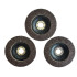 Lamelārās slīpripas tērauda un koka apstrādei, 3 gab., P40, 125/22 mm, 3X