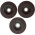 Lamelārās slīpripas metālam un kokam, 3 gab., P80, 125/22MM, 3X