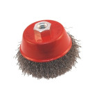 Rotējošā gala stiepļu birste ar misiņotu stiepli, taisnā kausa tipa, M14, 80MM