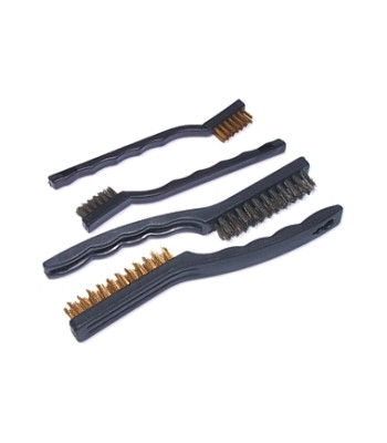 Tīrīšanas birstu komplekts, 4 gab. (40MM 2X + 85MM BRASS 2X + NYLON)