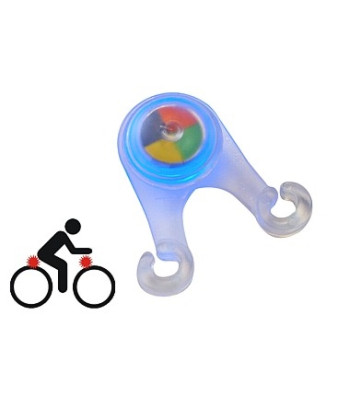 Mirgojoša LED lampiņa velosipēda spieķiem, baterijas nav iekļautas — LED BIKE 3-FUNCT. PP