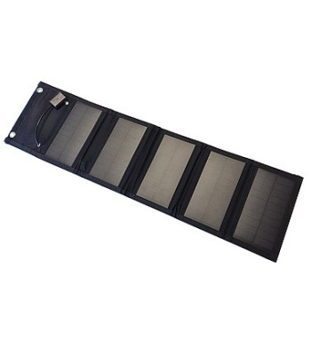 Tūrisma saules panelis — tālruņa lādētājs, 15W, USB, 5V/2.1A, 650x100x30mm