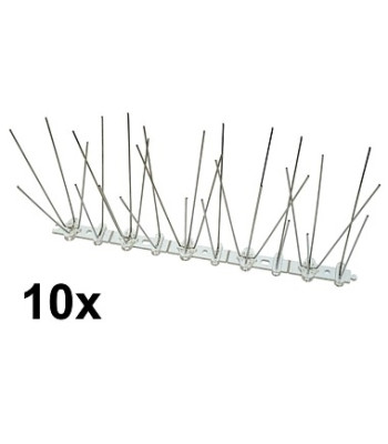 Putnu atbaidīšanas tapas 10X 25CM SPIKES:2-4-2-4, W:8, H:11.5CM