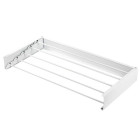 Salokāms sienas veļas žāvētājs, balts, ALU FOLDABLE, max 25KG, 80x10x40CM