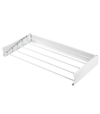 Salokāms sienas veļas žāvētājs, balts, ALU FOLDABLE, max 25KG, 80x10x40CM