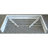 Salokāms sienas veļas žāvētājs, balts, ALU FOLDABLE, max 25KG, 80x10x40CM