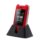 Salokāmais pogu mobilais tālrunis Artfone C10 Red