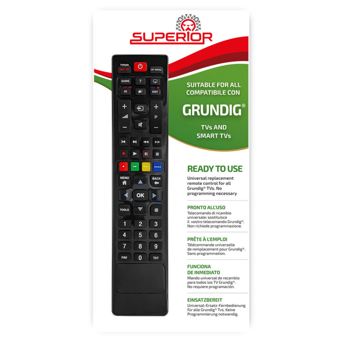 Universāla tālvadības pults Grundig televizoriem