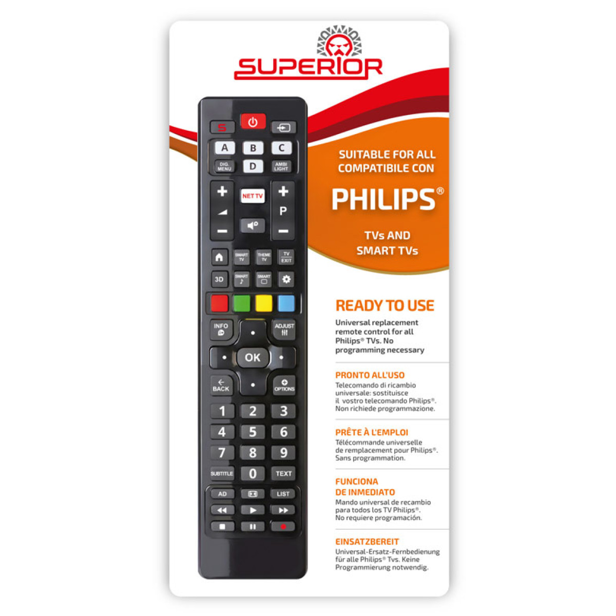 Universāla tālvadības pults Philips televizoriem