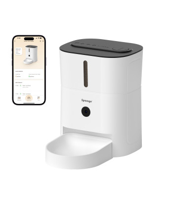 Viedais barības dozators Sponge Pet Feeder Smart Camera