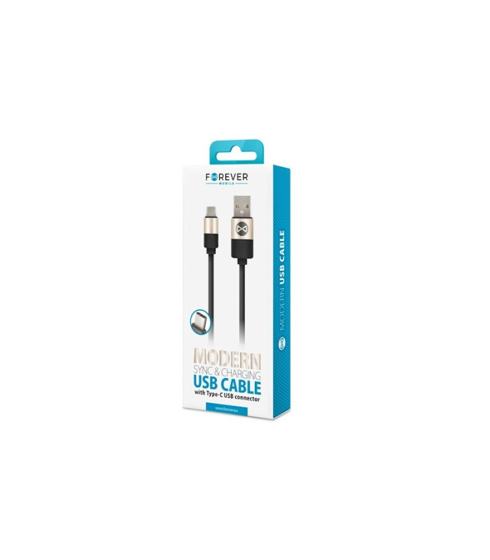 Kabelis &quot;Moderns&quot; USB tips-C, 1m 2A