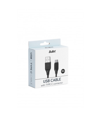 Kabelis 2.0 Type C - USB, 3m