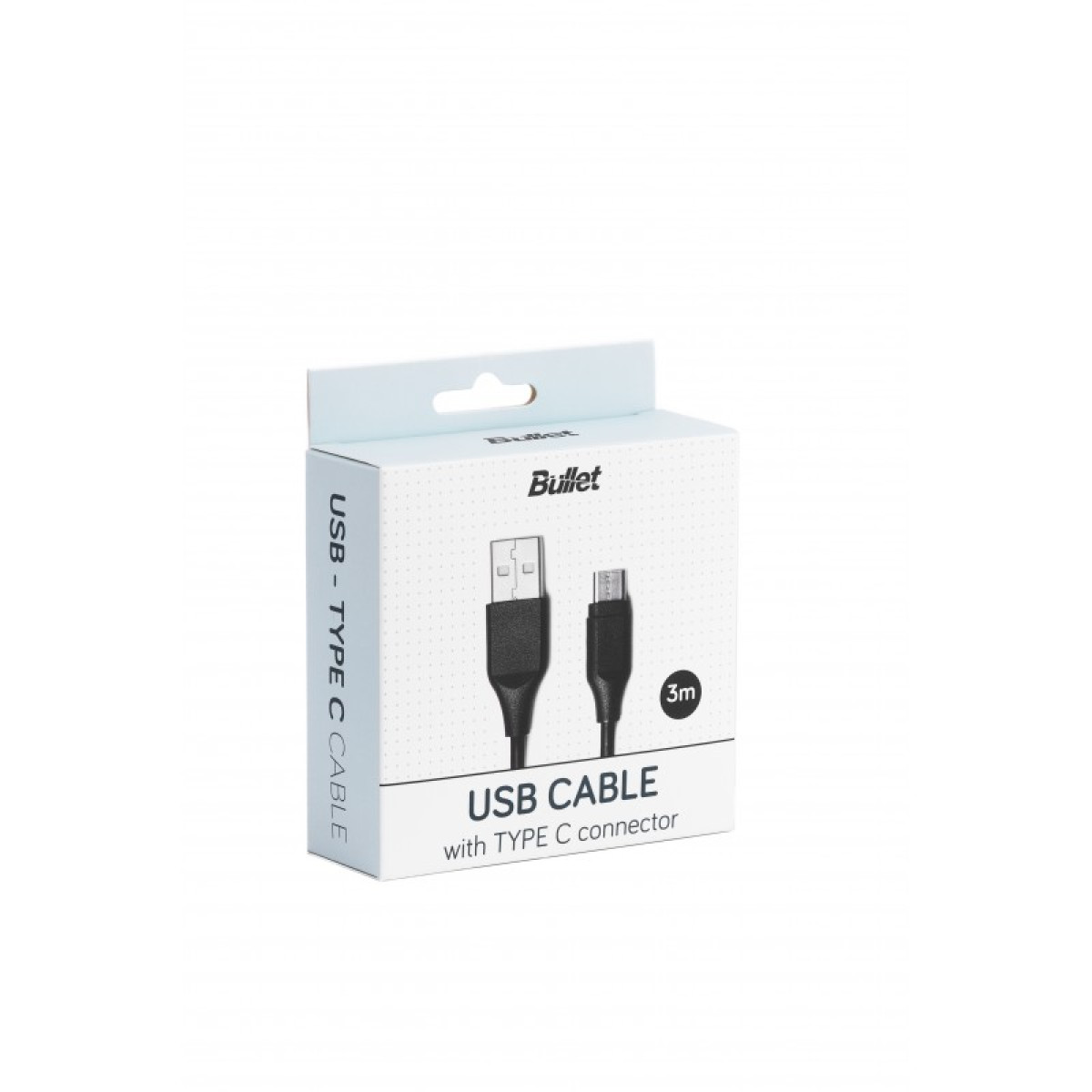 Kabelis 2.0 Type C - USB, 3m