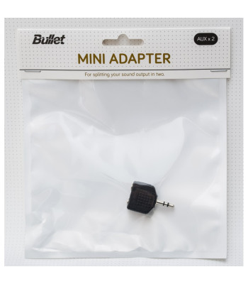 Miniadapteris 3,5 mm ārā/ 2X 3,5 mm iekšā