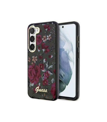 Guess futrālis priekš Samsung Galaxy S23 Plus GUHCS23MHCFWSA Khaki HC IML Flower