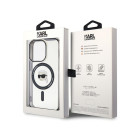 Karl Lagerfeld futrālis iPhone 15 Pro 6.1 KLHMP15LHKHNOTK Clear HC Magsafe IML KH