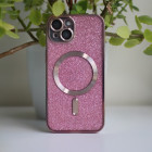 Glitter Chrome Mag Case iPhone 15 Pro 6.1 Pink