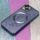 Glitter Chrome Mag Case tālrunim iPhone 15 Pro Max 6,7 Blue