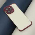 TPU mini bamperi ar kameras aizsardzību iPhone 12 Pro 6,1 cherry