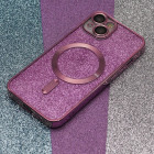 Glitter Chrome telefona maciņš iPhone 14 Pro Max 6.7 rozā